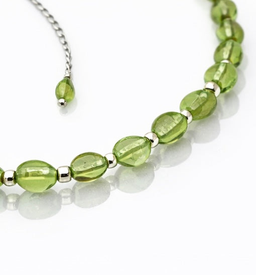 Peridoto Silver Choker