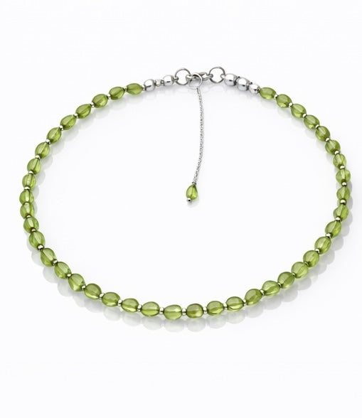 Peridoto Silver Choker